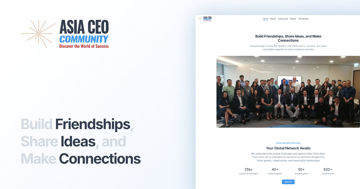 Asia CEO Community | World's TOP CXOs Business Community